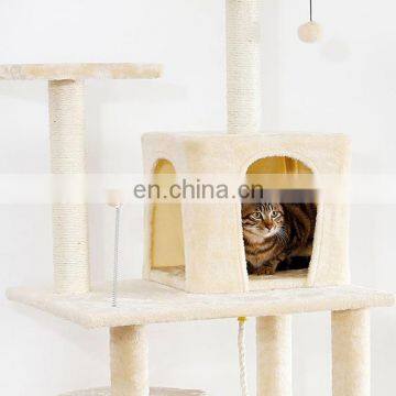 Multi-Level Cat Tree Large Cat Tower With Cat House Condo