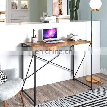 Simple Student Study Writing Desk With Folding Metal Legs Home Use Computer Office Desk Cheap Price photo-2