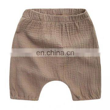 Summer Plain Organic Cotton Boys Girls Baby Diaper Pants photo-5