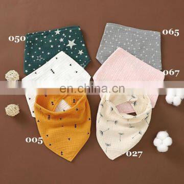 Wholesale Woven Cotton Gauze 4 Layers Organic Baby Bib photo-5