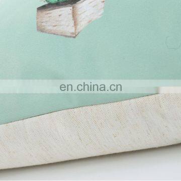 Low Profile Fashion Polyester Liner Cactus Printed Embroidered Decor Home Indoor Cushion Pillow photo-5