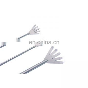 Laparoscopic fan shaped retractor surgical instrument