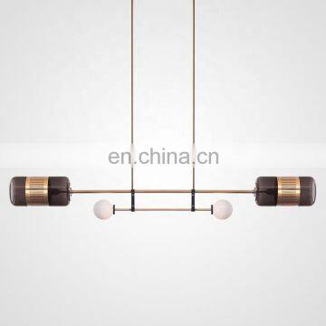 Indoor 40W 2 Heads Oval Modern Pendant Lamp Hanging Led Chandelier photo-4