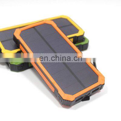 Solar power bank 12000mah light solar power charger recharge battery power charger LED Screen Display