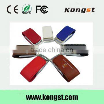Custom Leather USB Pendrive,Embossed Logo Leather USB Flash Drive 2.0 photo-4
