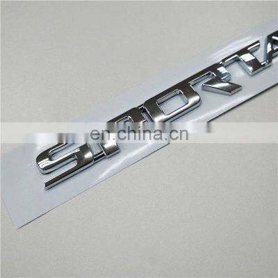 Customized Chrome ABS Decals Auto 3D Sticker Car Emblem Badge