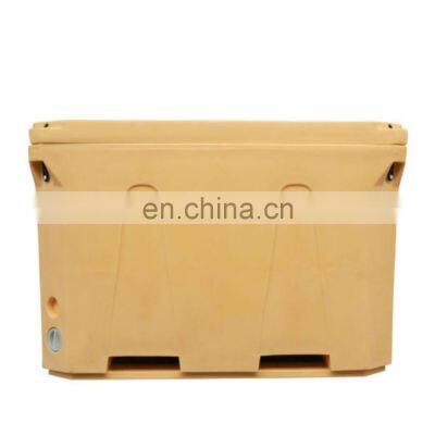 Large capacity LLDPE Fish cooler box Customized Logo 300ml 660ml 1000ml outdoor seafood box Insulated