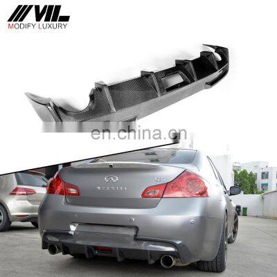 Carbon Fiber Auto Rear Lip Diffuser For Infiniti G37 G35 Sedan 2010-2013