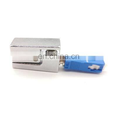 High quality  SC Bare Simplex single mode multi mode Mental Red Fiber Optic Adapter Fiber Connector