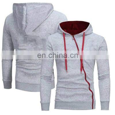 Clothing Manufacturers Wholesale Hot Seller Men's Casual Sports Hooded Sweater Zipper Cardigan Large Size Men's Hooded Sweater