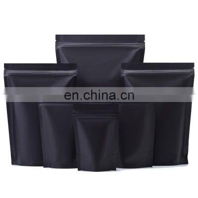 Custom Matt Light Food Packaging Zip Lock Silver Mylar Aluminum Foil Plastic Bags