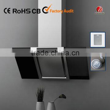 stainless steel kitchen range hood