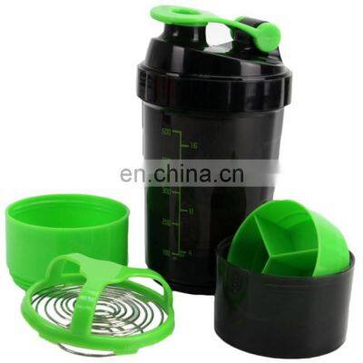Customized Logo BPA Free Plastic Protein Shaker photo-3