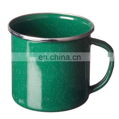 China Blank 16oz Blue and White Enamel Steel Beer Mug for Camping photo-3