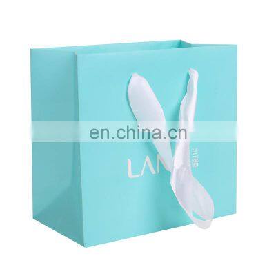 custom logo bag Cheap fancy custom logo printing hair extension paper packaging gift bag