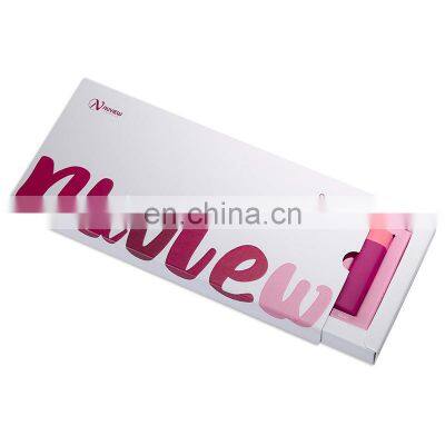 Slide Open 6 Pcs Pack Paper Card Lining Cosmetic Lip Makeup Batch Paper Package Gift Set Packaging Box for Lipstick Tube