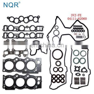 engine parts full gasket set 04111-62060 engine repair kits for 3VZ-FE engine