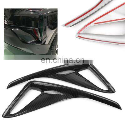 Factory Car Part Carbon Fiber Rear Fog Light Lamp Cover For Toyota C-HR CHR 2016-2018