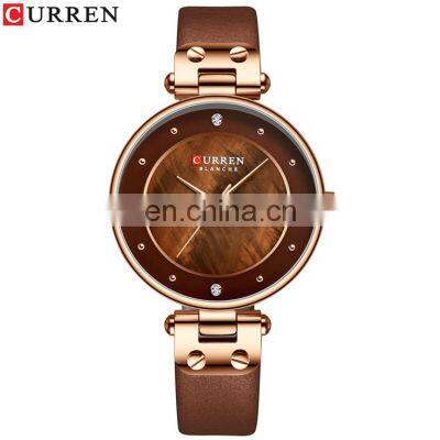 CURREN 9056 Charm Quartz Leather Strap Casual Elegant Ladies Bracelet Hand Watch Online
