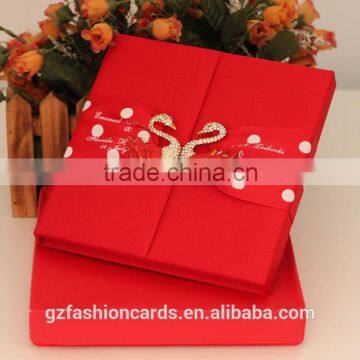 Guangzhou Wholesale Luxury Silk Box Wedding Invitations