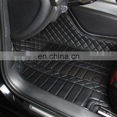 HFTM full leather heavy duty Automotive car mat carpet for Audi A6 four pcs five pcs a set cheap price factory directly sale