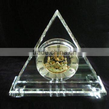Table skeleton clock crystal mechanical table clock