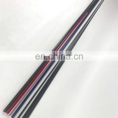 pure carbon fiber and fiberglass fishing rod blank with 24T, 30T, 40T Japan Toray carbon fiber