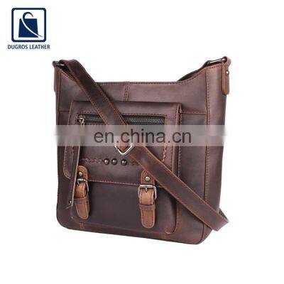 Huge Demand on Top Grade Quality Unique Design Attractive Pattern Stylish Look Leather Men Messenger Bag Supplier photo-3