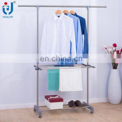 Multifunctional single-pole houseware clothes hanging stand