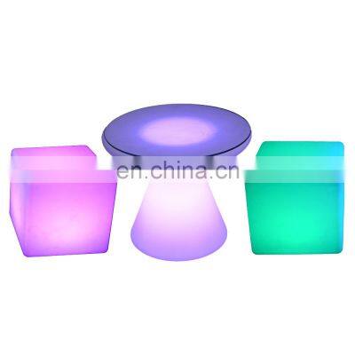 led seating mobile bar lumineux cubo led tables outdoor garden glow furniture