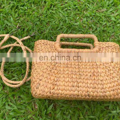 Water Hyacinth Handbag, Tote Bag, Crossbody Beach Bag Eco Basket Wholesale photo-2