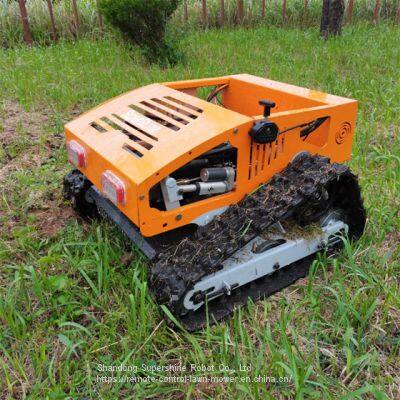 remote control brush mower, China tracked robot mower price, grass cutting machine for sale