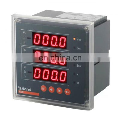 Acrel ACR320E/M square measuring meter analog output DC4-20mA or 1-5V connect to PLC or DCS system