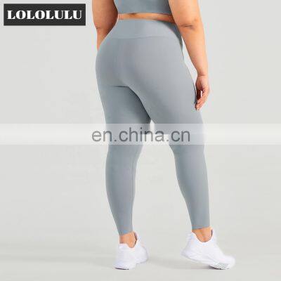 Cloud Feeling High Waist Yoga Leggings Custom Tech Elastic Plus Size Pants