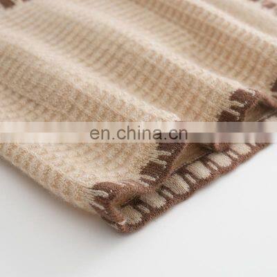 Autumn Ladies Cardigan Sweater Fancy Black Short Sleeves V-Neck Casual Knitted Cashmere Material With Pockets Decoration photo-4