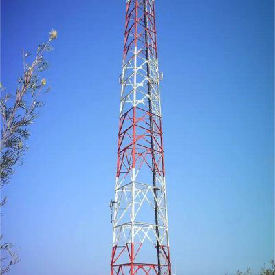 3leg 4 Legged Galvanized Tubular Mast Tube Pipe Telecom Communication Telecommunication Steel Tower