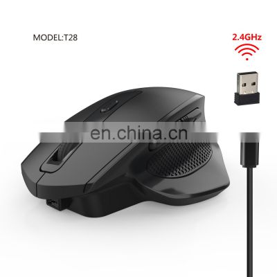 Source factory wireless charging mouse 2.4G silent office game silent vertical computer mouse cross-border wholesale