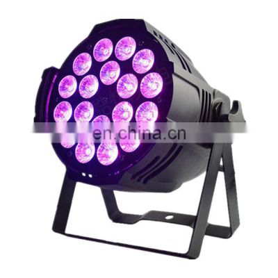 led effect light dj par led 18x18w rgbwa uv 6in1 led par light led par 18x18