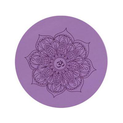 Customized Elevated Round Eco-Friendly Suede Fabric Rubber Yoga Mat