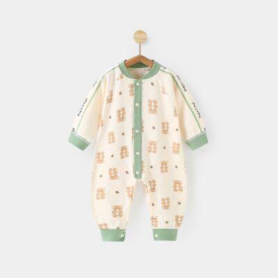 Newborn Baby Clothes Kids Romper Long Sleeve Climb Crawl Suit Children's Pajama Onesie Jumpsuit photo-2