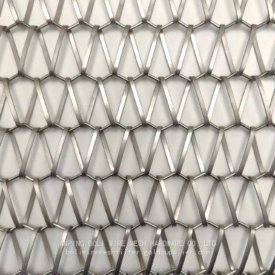Decorative Stainless Steel Metal Coil Drapery Metal Wire Mesh Chain Spiral Curtain Mesh for Partition
