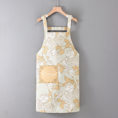 New Fashionable Women's Bib Apron Household Kitchen Work Clothes Polyester Apronapron photo-2