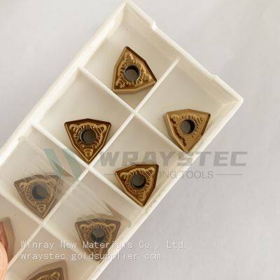 CNC Carbide Insert With Golden Coating for Steel-WNMG080412/04/08
