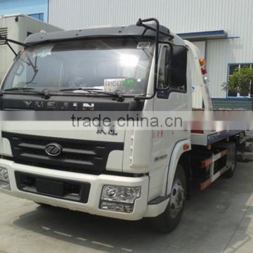 Yuejin Left hand drive and Right hand drive Yuejin 4*2 tow truck for sale 4ton flatbed tow