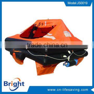 Davit-launched inflatable life raft manufacture