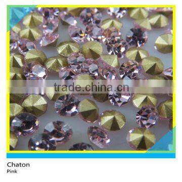 Chinese A Stone Pink Crystal Ss12 24pp 3.2mm Diameter 144 Pcs