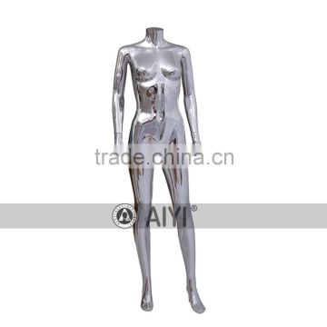 Plastic Sexy Dummy Chrome Female Mannequin