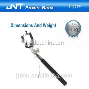 New Crystal Head Wired Slefie Stcik Holder for Mobile Phones QC16 photo-2