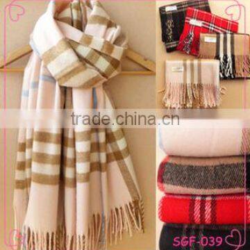 High quality fashionable cotton cashmere imitation tassel scarf