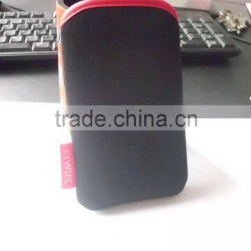 black neoprene pouch for iphone 6 4.7"